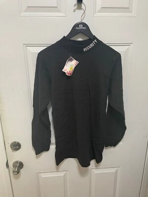 Rothco Security Turtleneck Black Embroidered Uniform Duty Guard Officer Shirt - Image 1 of 3
