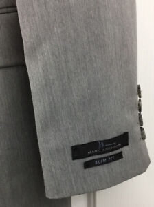 Marc Anthony Sport Coat Men's 38S Gray Slim Fit Blazer 2-Button Jacket New!