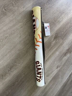 Refrigerador de lata San Francisco Giants comporta seis latas de beisebol licenciado pela liga principal de beisebol novo - Imagem 1 de 4