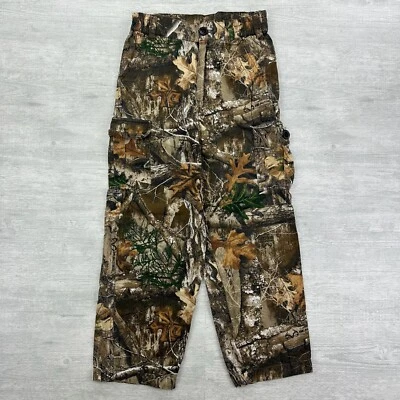 Habitat Camo Cargo Pants Youth Large Realtree Camouflage Hunting Canvas - Image 1 of 4
