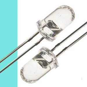 3mm 5mm ICE BLUE LEDS Bright White Blue Arduino 10x 50x - Picture 1 of 6