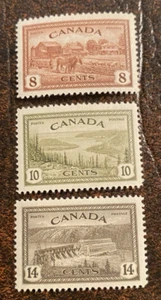 Canada Sc# 268-270 - VF Centering - Mint with Gum Disturbances - Picture 1 of 2