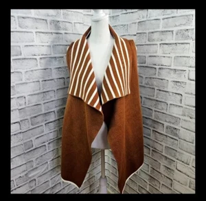 Rachel Zoe Woman's Vest NWOT Brown Vest 100%ployester, One Size - Picture 1 of 9