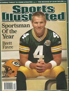 MINT 2007 BRETT FAVRE GREEN BAY PACKERS SPORTS ILLUSTRATED CLEAN NO LABEL SOY - Picture 1 of 1