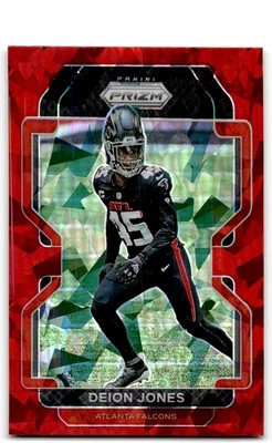 2021 Panini Prizm #328 Deion Jones Red Ice Atlanta Falcons - Image 1 of 2