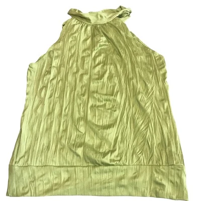 Lipstick Halter Top Pistachio Green Sleeveless Razorback Juniors Size Medium Y2K - Image 1 of 4