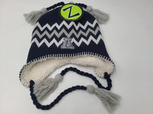 Utah State Aggies Ear Flaps Tassels (Fits Small) Beanie Winter Knit Hat Cap NCAA - Picture 1 of 5