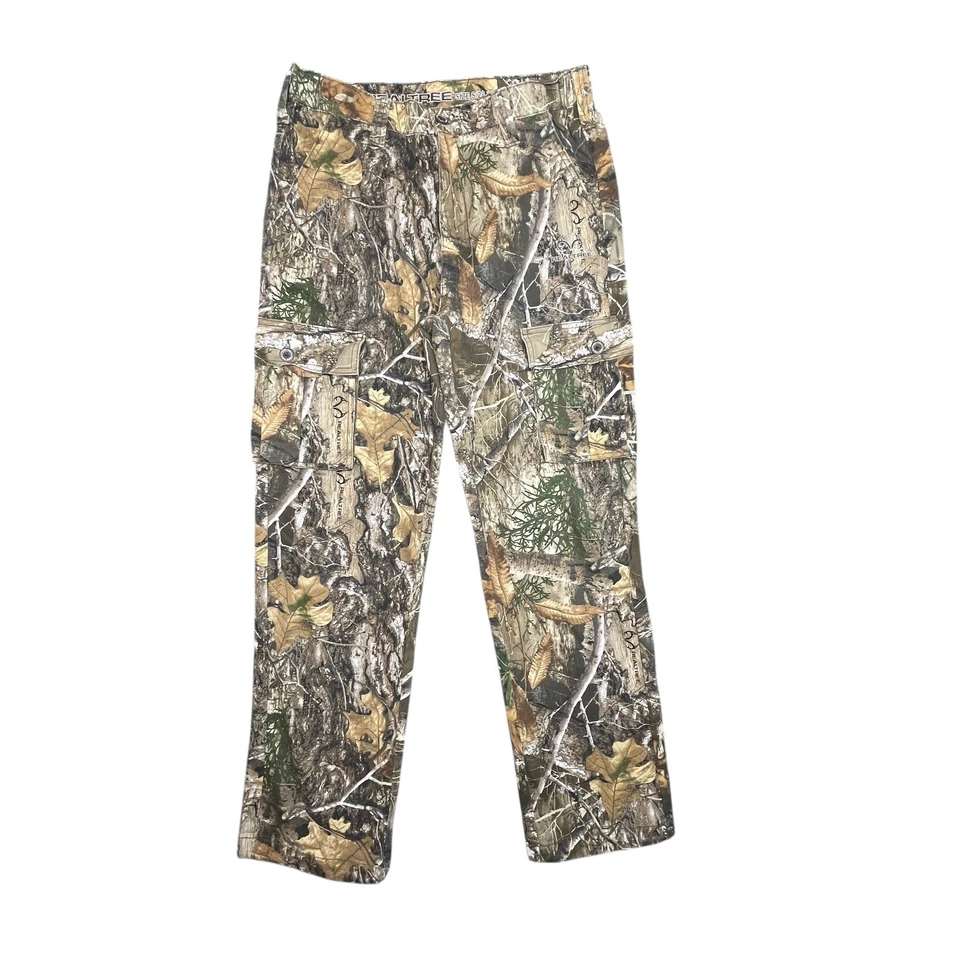 Calça cargo camuflada Realtree masculina tamanho S 28-30 leve caça ao ar livre Gorpcore - Imagem 1 de 4
