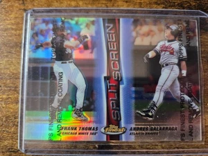 1999 Topps Finest Frank Thomas Andres Galarraga schermo diviso rifrattore sinistro #SS7 - Foto 1 di 2
