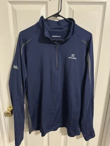 Acura Men’s Size Large Navy Sport Tek 1/4 Zip Long Sleeve Pullover - Picture 1 of 4