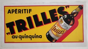 Affiche originale ancienne Apéritif Trilles au Quinquina - Perpignan /RS331 - Imagen 1 de 3