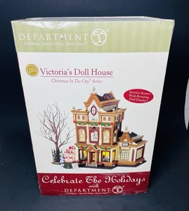 Department 56 Christmas In City Serie Victoria's Puppenhaus mit Drehpuppe - Bild 1 von 17