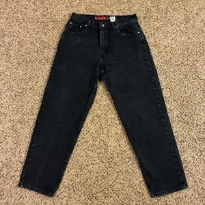 Levis Silvertab Youth Boys Jeans Black Size 13/14 Denim Loose Baggy USA Made - Picture 1 of 13