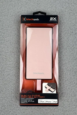 Banco de alimentación cargador portátil Blackweb 5000 mAh para productos Apple Foto 1 de 4