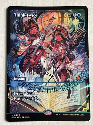 MTG FDN 0425 Think Twice NM EN Showcase Foil - Image 1 of 3