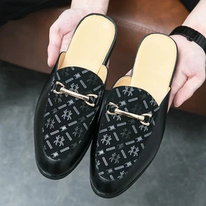 Scarpe Muller fatte a mano tacco basso ballerine mezza trazione traspiranti casual scarpe uomo  - Foto 1 di 22