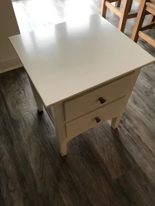 Marks and Spencer Hastings 2-Drawer Bedside Table White excellent condition - Picture 1 of 5