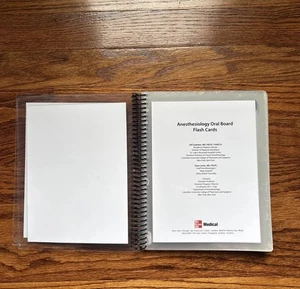 Anesthesiology Oral Board Flash Cards Dean Jones Jeff Gadsden Partial Laminated - Imagen 1 de 8