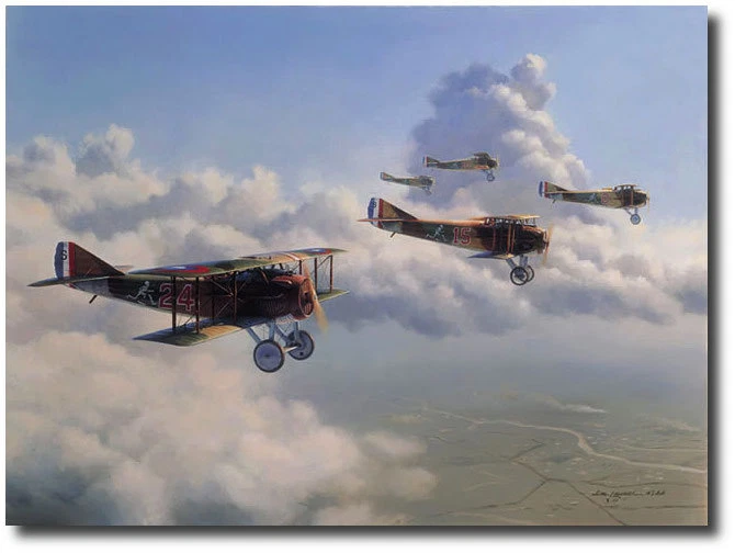 13th Aero Squadron by Jim Laurier - WWI SPAD XIII - Aviation Art Print - Image 1 of 1