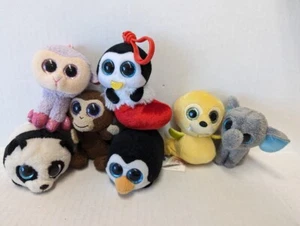 Ty Teenie Beanie Boos 2017 Lot 3.5" Mcdonald's Plush Tusk Puck Earmuffs Coconut - Picture 1 of 6