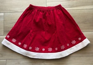 Hanna Andersson Red Cross Stitch Floral Embroidered Skirt 130 US 8 *See descript - Picture 1 of 5