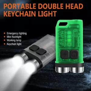 Mini Linterna LED Llavero Bolsillo Magnético Antorcha Lámpara USB Recargable - Imagen 1 de 16