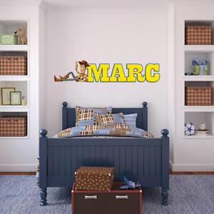 Toy Story Woody PERSONALIZED NAME WALL STICKER Home Decor Art Mural Kids WP29