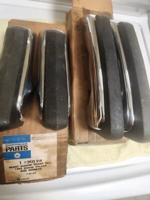 1968 Dodge Polara Monaco Front Rear Bumper Guard Package NOS Mopar 2932213-4 Foto 1 de 3