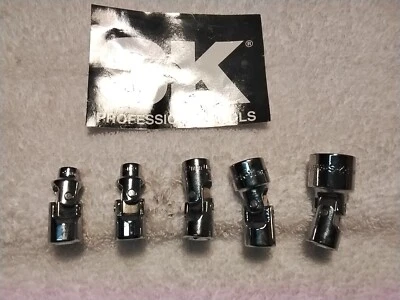 S-K  5PC  1/4" Drive  UNIVERSAL  SOCKET SET  MM USA  - Image 1 of 4