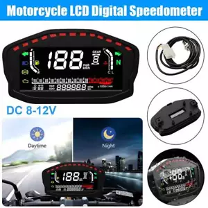 Universal Motorcycle Controller Adjustable Speedometer Odometer LCD Display - Picture 1 of 16