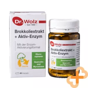 DR. WOLZ Brokkoli Extrakt Activ Enzym 60 Capsules Glucoraphamine Quercetin - Bild 1 von 24