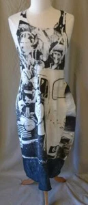 Rundholz Dip Gray & Black Print Sleeveless Dress Sz Small - Excellent Condition - Picture 1 of 8