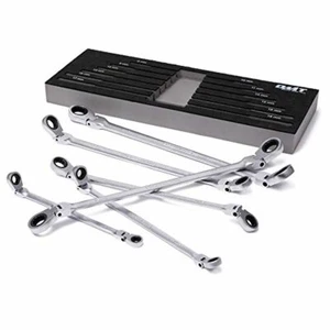 Motor Mechaniker fest Ratschenschlüssel Set extra lange Reichweite 6-teilig metrisch 8 mm - 19 mm - Bild 1 von 7