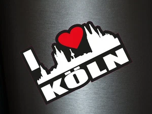 1 x Aufkleber I Love Köln Skyline Sticker Autoaufkleber Tuning Stickerbomb Fun - Bild 1 von 1