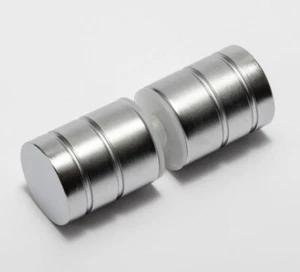 Micro 25mm Shower Screen Door Knob Handle for 6 -12mm Glass Shower - Satin - Picture 1 of 3