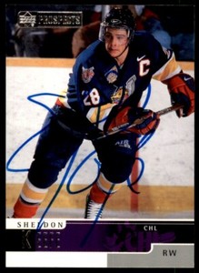 2001-02 Upper Deck Prospects Sheldon Keefe RC OnCardIPAuto #3 *Noles2148*