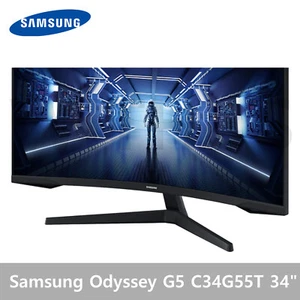 SAMSUNG Odyssey G5 C34G55T 34" 1000R Curved Gaming Monitor Ultra QHD 165Hz 1ms - Picture 1 of 9