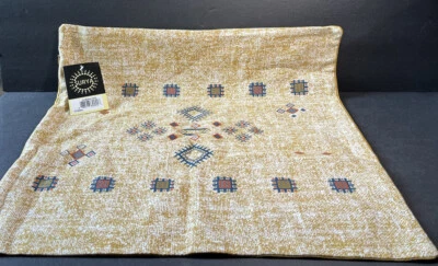 SURYA Set 2 Pillow Covers Boho Southwestern Cactus Silk 18x18 Square India NWT - Image 1 of 4