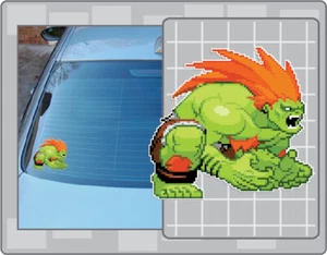 BLANKA Vinyl Decal #1 Car Truck Sticker Street Fighter Sprite Decal - Picture 1 of 1