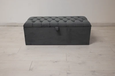 Ottoman Storage Box/ Blanket Box, Toy Box in different fabric & Colors... - Image 1 of 4