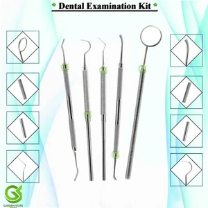 Dentist Pick Explorer 6 Probe 23 Tartar Scraper Mouth Cleaning Calculus Remover - Picture 1 of 6