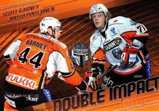 2011-12 Finnish Cardset Double Impact #3 Scott Barney, Juuso Puustinen