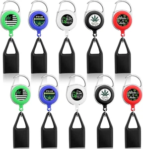 10 Pieces Lighter Holder Keychain Retractable Lighter Clip Assorted Color - Picture 1 of 12