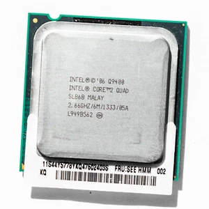 Intel Core 2 Quad Q9400 SLB6B LGA775 2.66GHz Quad Core Processor 95W Windows XP - Picture 1 of 3