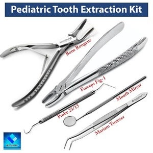 Kinderzahnextraktionszange Extraktionszange Zahnentfernung Oralchirurgie - Bild 1 von 6