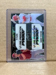 Ty Floyd Sammy Stafura 2024 Leaf Baseball 1/1 Pre Production Proof - Picture 1 of 1