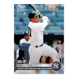 2022 Topps NOW 861 Oswald Peraza First Three Hits of Career - Free Shipping! - Picture 1 of 2