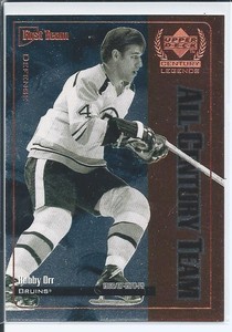 Bobby Orr  99/00 UD Century Legends  #AC4  All-Century Team - Insert