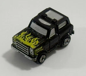 1973-1979 Style Chevy Blazer Black with Flames Vintage Micro Machines Loose - Picture 1 of 8