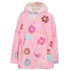 Older Girls  Over Sized Hoodie Hooded Jumper PJ Do Nut 10 Year + - Picture 1 of 1